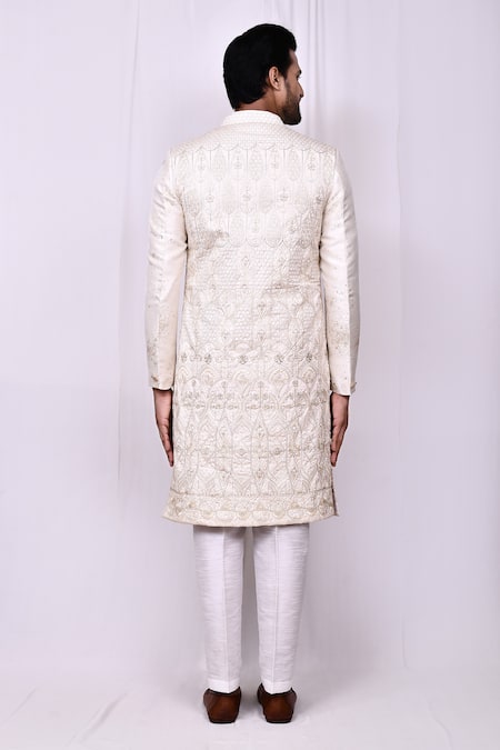Arihant Rai Sinha Embroidered Sherwani Pant Set 