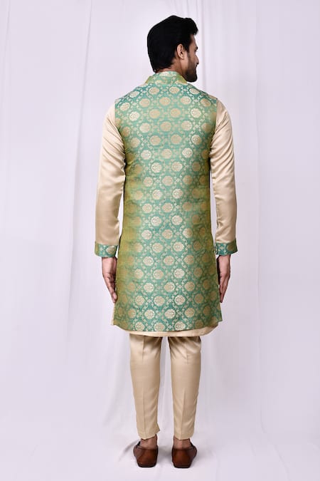 Arihant Rai Sinha Floral Vine Print Long Jacket 