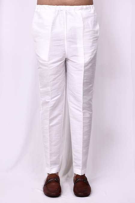 Arihant Rai Sinha_Maroon Jacquard, Silk Embroidery Floral Woven Bundi Kurta Set _Online_at_Aza_Fashions