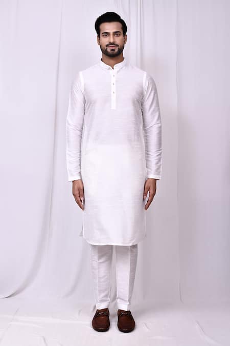 Buy_Arihant Rai Sinha_Maroon Jacquard, Silk Embroidery Floral Woven Bundi Kurta Set _Online_at_Aza_Fashions