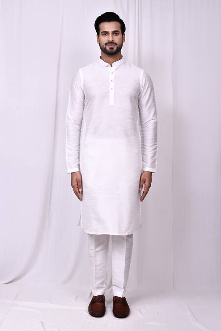 Buy_Arihant Rai Sinha_Multi Color Cotton, Silk Geometric Mosaic Printed Bundi Kurta Set _Online_at_Aza_Fashions