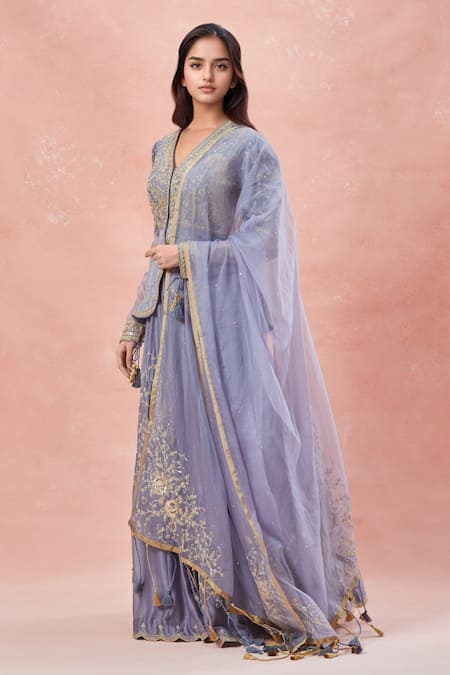 Rar Studio Ambrosia Dori Embroidered Jacket Blouse & Lehenga Set 