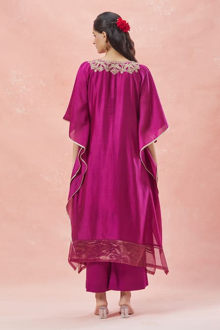 Rar Studio Phool Aari Embroidered Kaftan Pant Set 