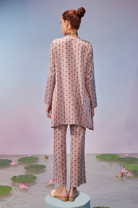 Mukta Sabharwal Floral Butti Print Kurta With Pant 