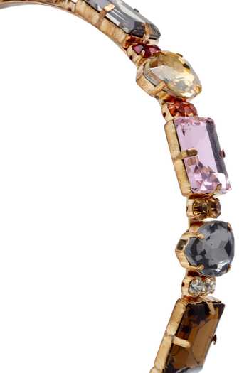 Buy_Bijoux By Priya Chandna_Multi Color Crystals Rainbow Luxe Embellished Hairband _Online_at_Aza_Fashions