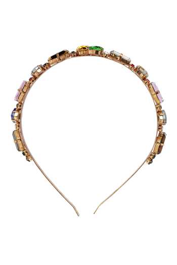Shop_Bijoux By Priya Chandna_Multi Color Crystals Rainbow Luxe Embellished Hairband _Online_at_Aza_Fashions