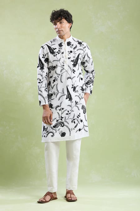 Arihant Rai Sinha Floral Bloom Embroidered Kurta With Pyjama 