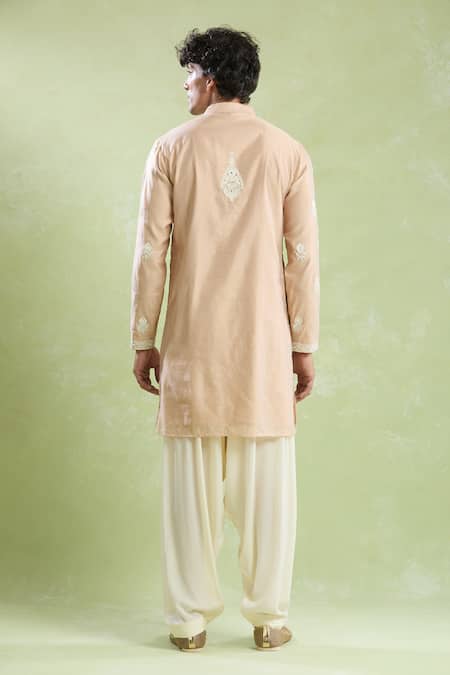 Arihant Rai Sinha Mughal Floral Embroidered Kurta With Salwar 