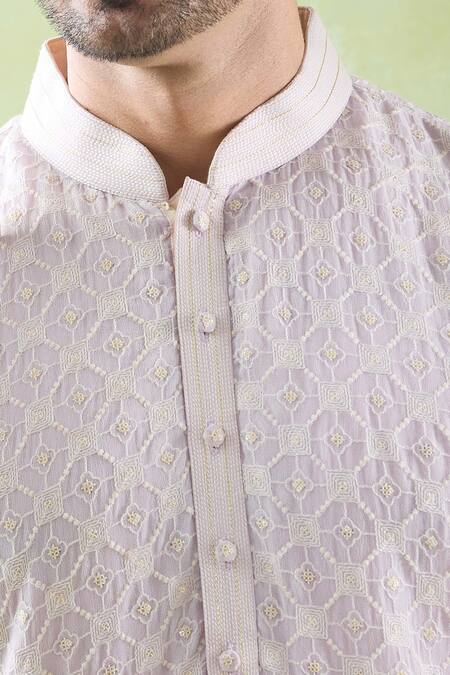 Buy Arihant Rai Sinha Purple Georgette, Cotton Sequins, Embroidery Kurta And Churidar Set Online at Aza Fashions Buy_Arihant Rai Sinha_Purple Georgette, Cotton Sequins, Embroidery Kurta And Churidar Set _Online_at_Aza_Fashions