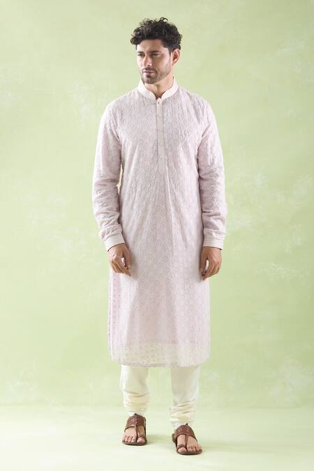 Shop Arihant Rai Sinha Purple Georgette, Cotton Sequins, Embroidery Kurta And Churidar Set Online at Aza Fashions Shop_Arihant Rai Sinha_Purple Georgette, Cotton Sequins, Embroidery Kurta And Churidar Set _Online_at_Aza_Fashions