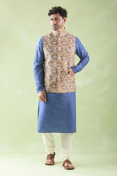 Arihant Rai Sinha Printed Bundi Kurta Set 