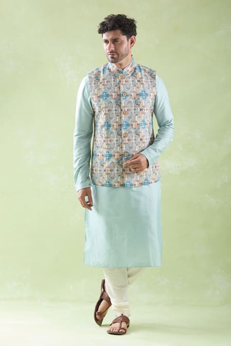 Arihant Rai Sinha Printed Bundi Kurta Set 