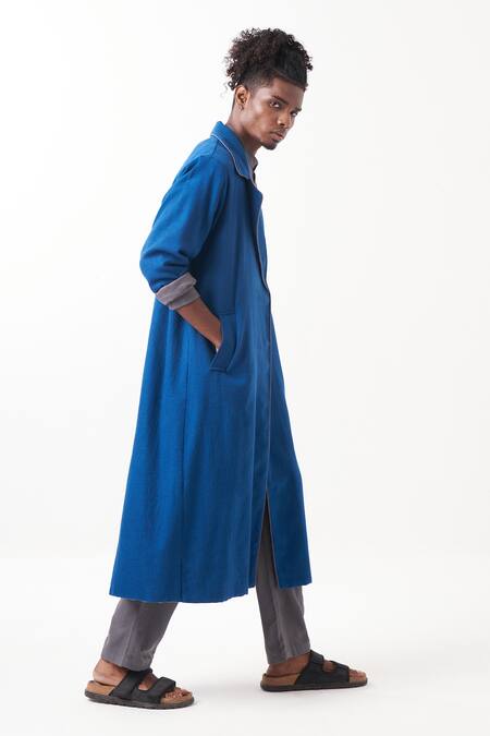 Three Quilted Back Panel Trench Jacket Pant Set 