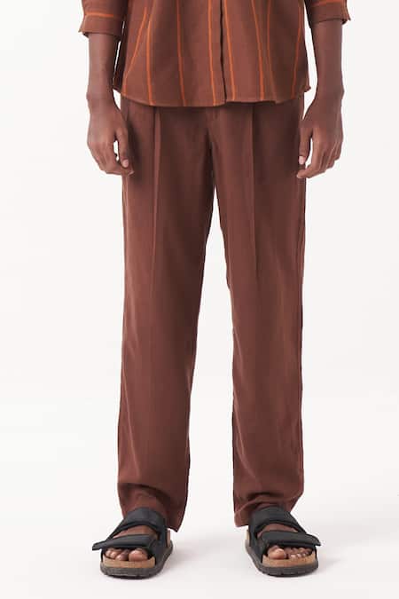 Three Front Pleat Detailed Pant 