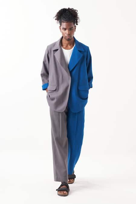 THREE Two Tone Straight Pant 