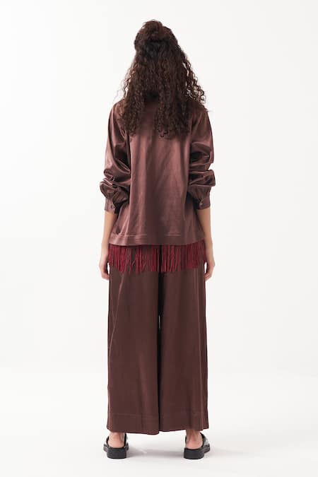 Three Plain Jacket & Box Pleated Pant Set 