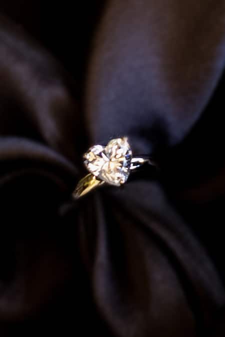 Shop Nepra By Neha Goel White Zari Zirconia Studded Ring at Aza Fashions Shop_Nepra By Neha Goel_White Zari Zirconia Studded Ring_at_Aza_Fashions