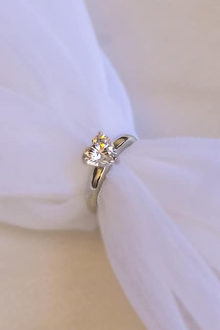 Nepra By Neha Goel White Zari Zirconia Studded Ring Online at Aza Fashions Nepra By Neha Goel_White Zari Zirconia Studded Ring_Online_at_Aza_Fashions