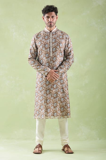 Arihant Rai Sinha Printed Kurta & Churidar Set 