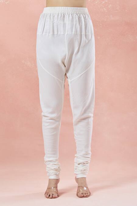 Shop_Rar Studio_Ivory , , Cotton, Tassels, Clover Bloom Anarkali Set 