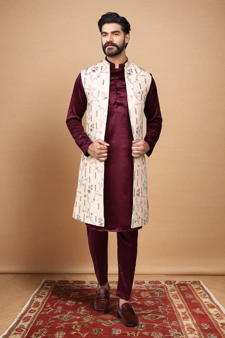 Arihant Rai Sinha Thread Embroidered Long Jacket 