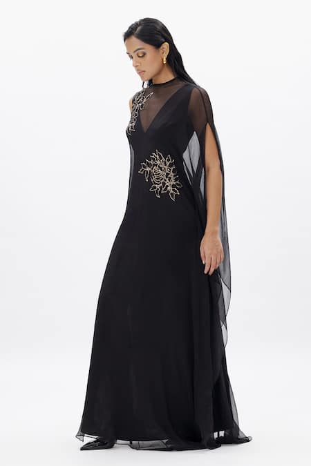 Aroka Vegan Chiffon Maxi Dress 