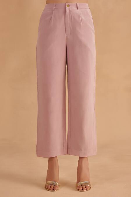 Ruchi Marodia Purple Crepe Silk Embroidery Cutdana Collar Shirt And Pant Set at Aza Fashions Ruchi Marodia_Purple Crepe Silk Embroidery Cutdana Collar Shirt And Pant Set _at_Aza_Fashions