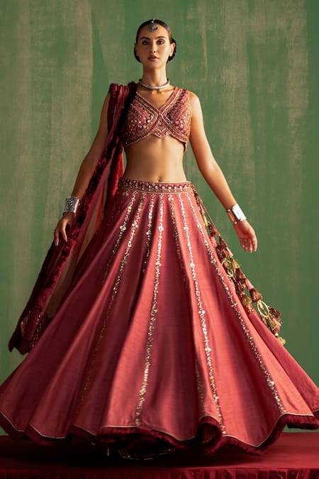 Studio Bagechaa Rasika Embroidered Lehenga Set 