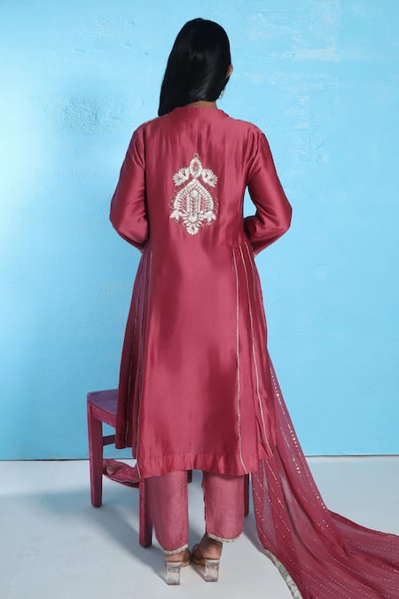 Sunita Nagi Gota Lace Embroidered Kurta Pant Set 