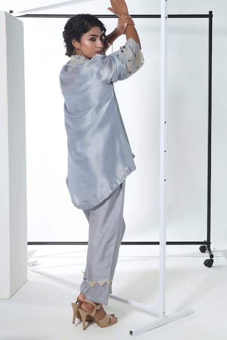 Sunita Nagi Cutwork Embroidered Shirt With Pant 