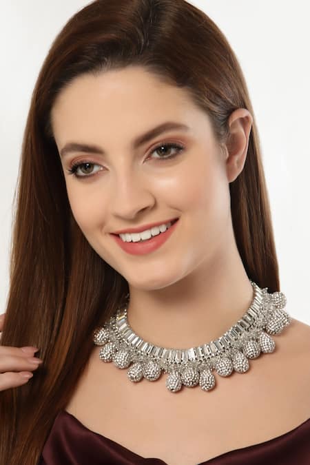 Bijoux By Priya Chandna Radiance Crystal Embellished Choker 