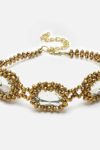 Buy Bijoux By Priya Chandna Gold Plated Bead And Crystal Embellished Choker Online at Aza Fashions Buy_Bijoux By Priya Chandna_Gold Plated Bead And Crystal Embellished Choker _Online_at_Aza_Fashions
