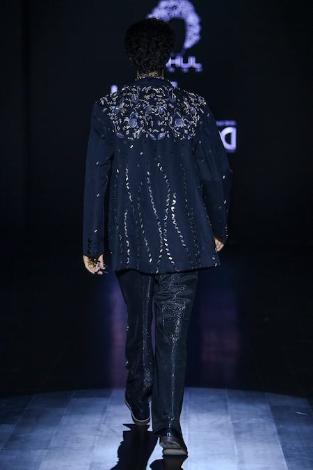 Rahul Singh Zardozi Embellished Blazer Set 