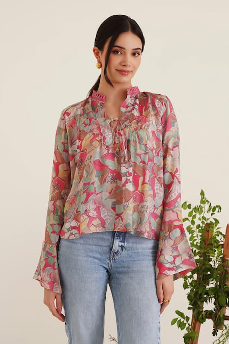 Sunandini Floral Print Top 