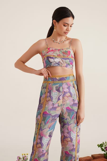 Sunandini Clara Floral Printed Bralette 