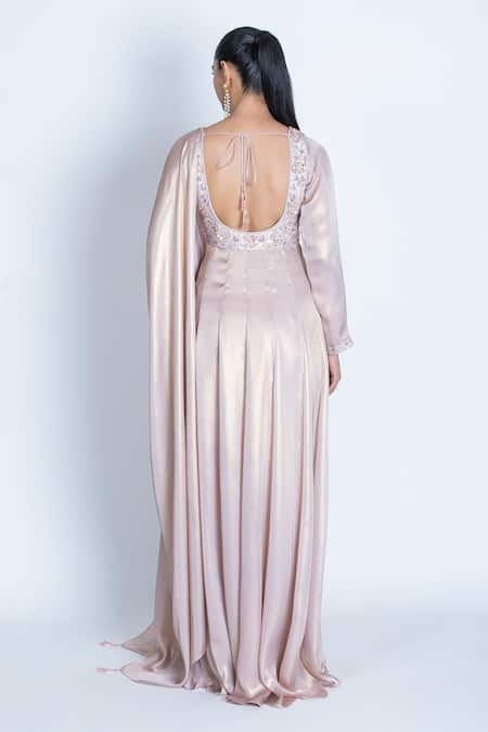 Oru Pret Hand Embroidered Yoke Anarkali Gharara Set 