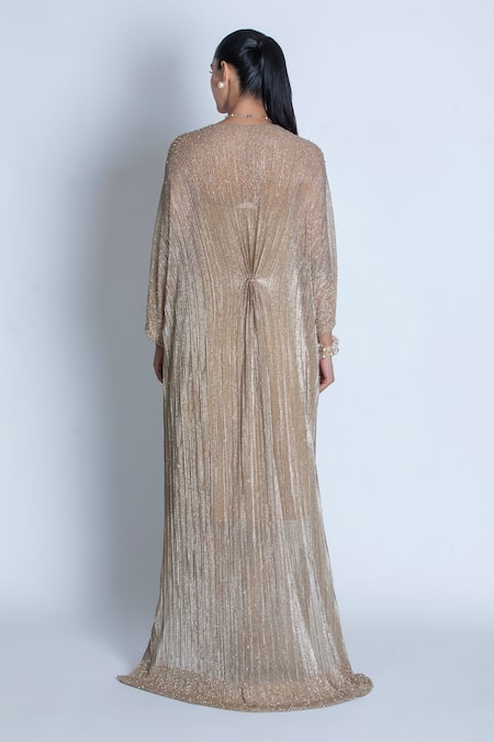 Oru Pret Shimmer Pleated Kaftan 