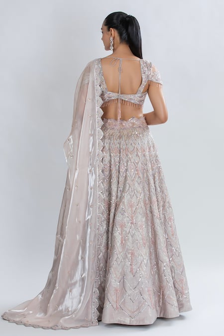 Oru Pret Hand Embroidered Lehenga Blouse Set 