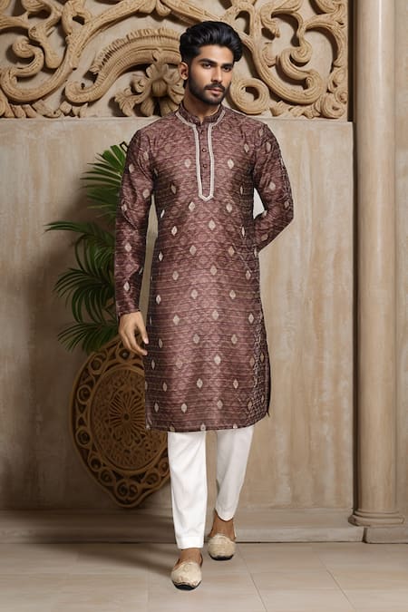 Arihant Rai Sinha Diamond Butti Pattern Kurta 