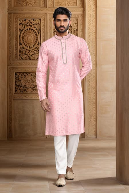 Arihant Rai Sinha Flora Crest Woven Kurta 