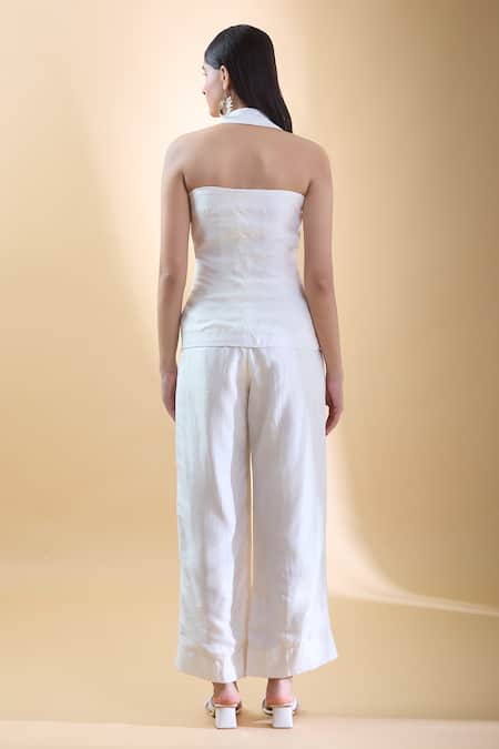 Samyukta Singhania Beads Embroidered Waistcoat With Pant 