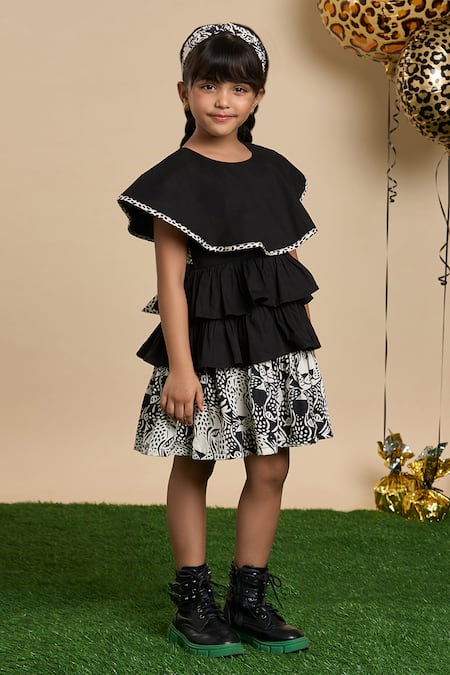 Leopard tiered ruffled dress Leopard tiered ruffled dress