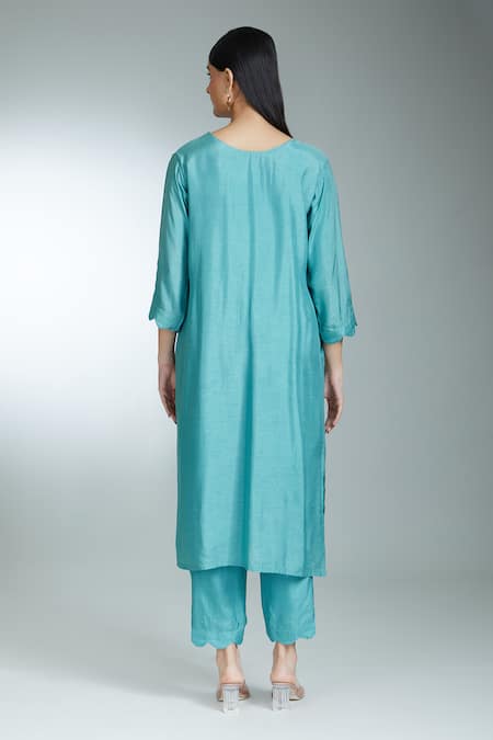 Samyukta Singhania Zardozi Embroidered Kurta Pant Set 