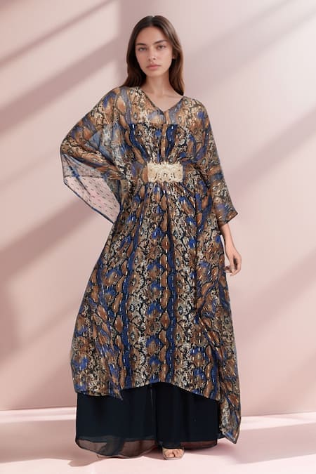 Samyukta Singhania Animal Print Kaftan 