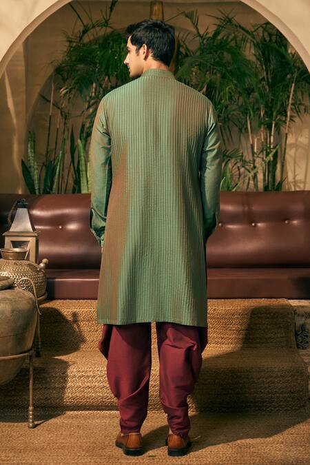 Tajiri Smocked Stitch Embroidered Kurta With Salwar Pant 