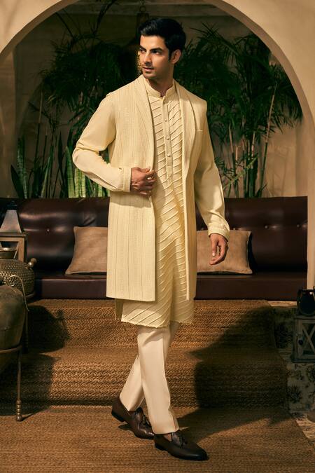 Buy Tajiri Green Bundi Georgette Embroidery Thread Dastaan Long And Pant Set Online at Aza Fashions Buy_Tajiri_Green Bundi Georgette Embroidery Thread Dastaan Long And Pant Set _Online_at_Aza_Fashions