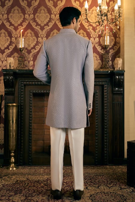 Tajiri Solace Sequin Embroidered Sherwani With Pant 