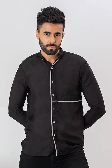 Vaani Beswal Aster Cord-Piping Detailed Shirt 