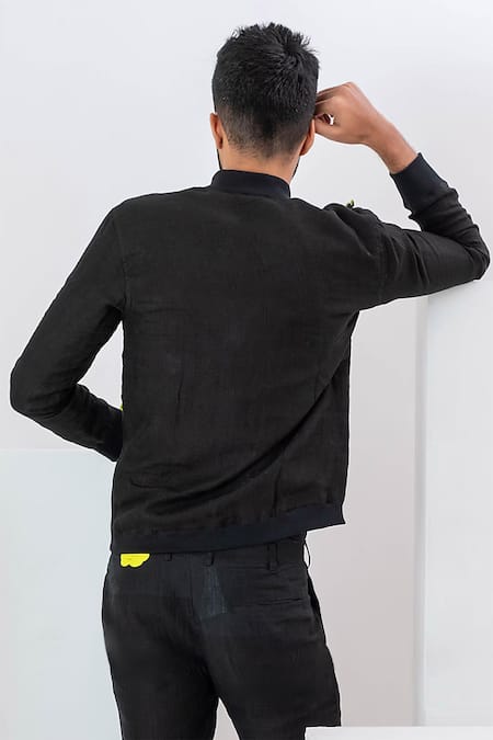 Vaani Beswal Bloom Floral Applique Detailed Bomber Jacket 