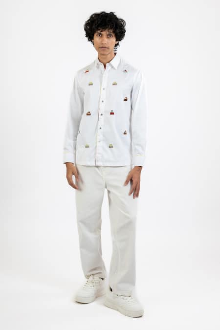 Vaani Beswal Cupcake Hand Embroidered Shirt 